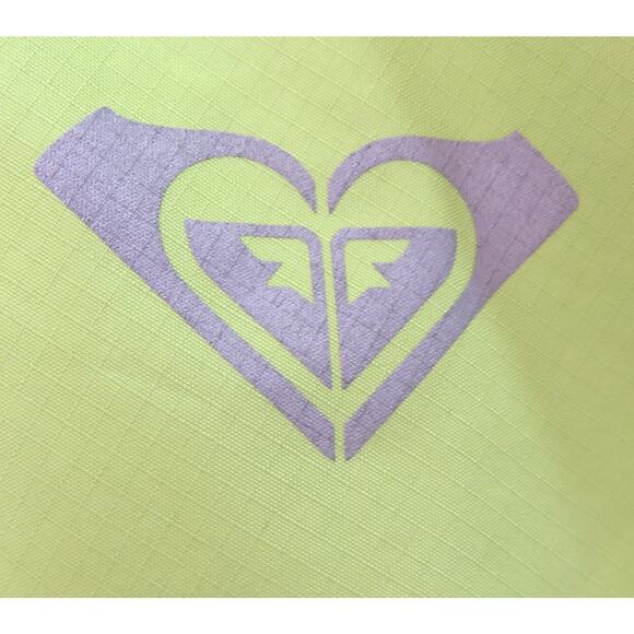 ROXY Hooded Windbreaker Raincoat Lined Light Jacket Women Sz XL Green/Black - Picture 8 of 11